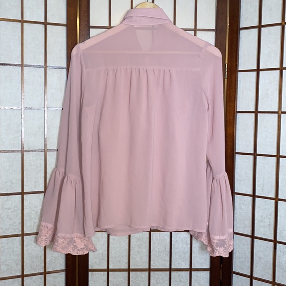 Ina Pink Ruffle Top - Picture 3 of 3